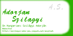 adorjan szilagyi business card